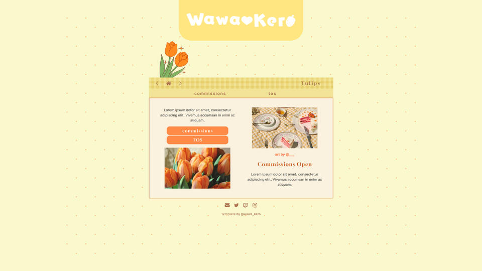 Yellow tulip Info and commission website