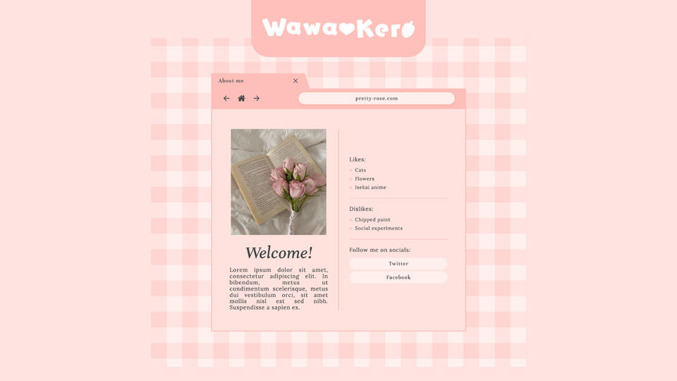 Old rose One-page website